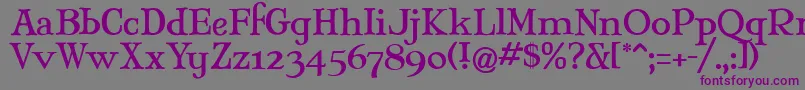 Mjantiq Font – Purple Fonts on Gray Background
