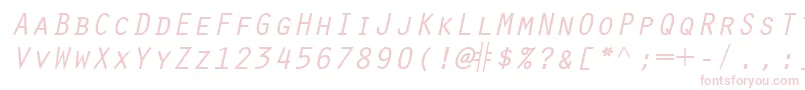 ScribeSsiItalicSmallCaps Font – Pink Fonts on White Background