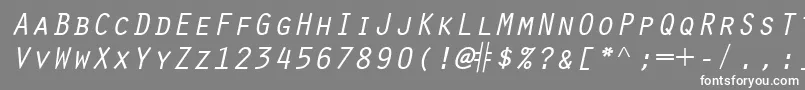 fuente ScribeSsiItalicSmallCaps – Fuentes Blancas Sobre Fondo Gris