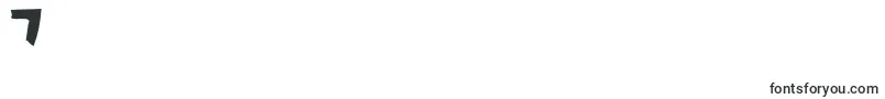 フォントGwizskRegular – フォント数字7