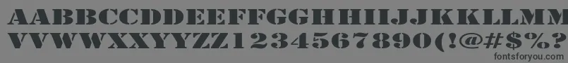 LarchmereExpanded Font – Black Fonts on Gray Background