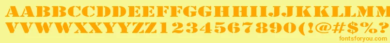 More about LarchmereExpanded Font LarchmereExpanded Font – Orange Fonts on Yellow Background