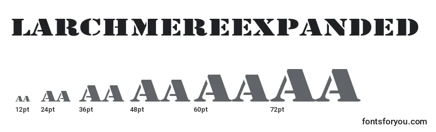 LarchmereExpanded Font Sizes