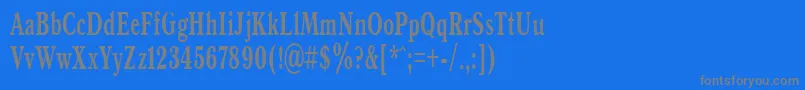 Antiqua60b Font – Gray Fonts on Blue Background