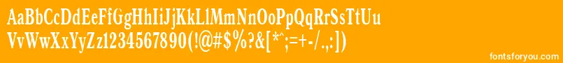 Antiqua60b Font – White Fonts on Orange Background