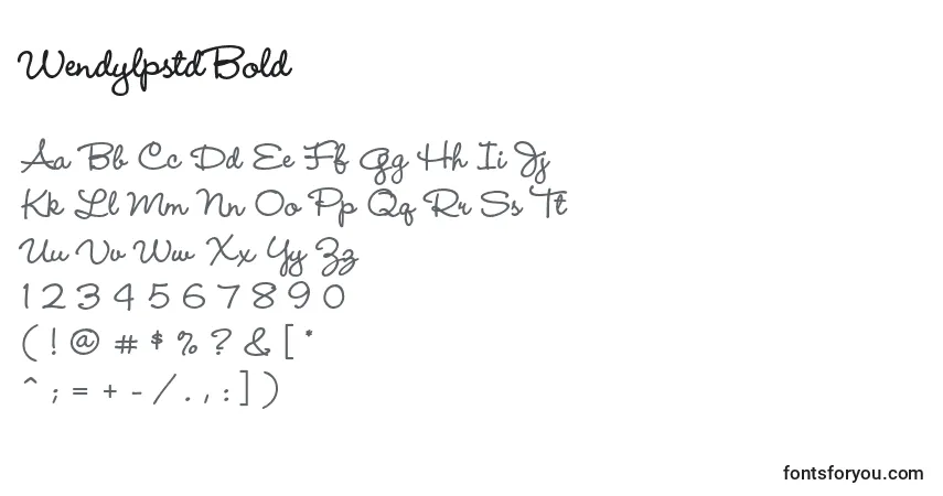 WendylpstdBold Font – alphabet, numbers, special characters