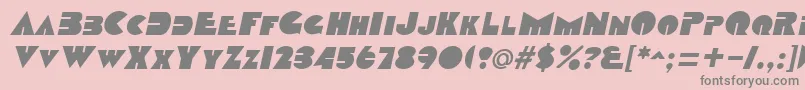 DatcothequeItalic Font – Gray Fonts on Pink Background