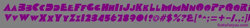 DatcothequeItalic Font – Purple Fonts on Gray Background