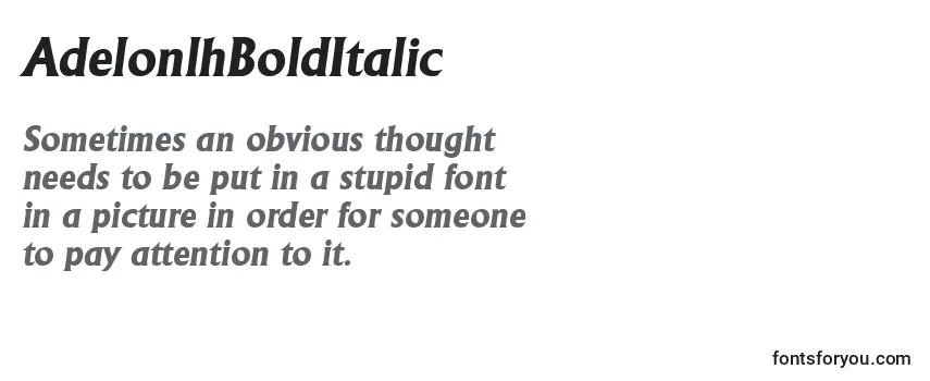 AdelonlhBoldItalic Font