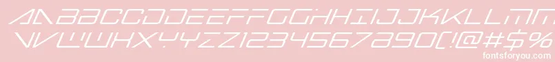 Bansheepilotsuperital Font – White Fonts on Pink Background