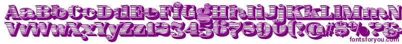 FatFlamingo5WoodcutBlack-Schriftart – Violette Schriften