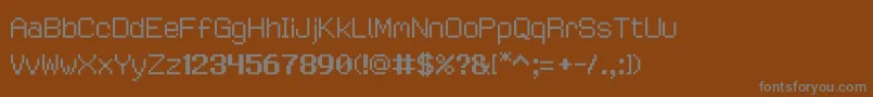 Wastermaster10フォントについての詳細 フォントWastermaster10 – 茶色の背景に灰色の文字