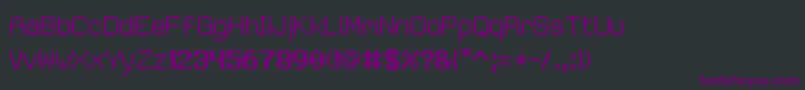 Czcionka Wastermaster10 – fioletowe czcionki na czarnym tle