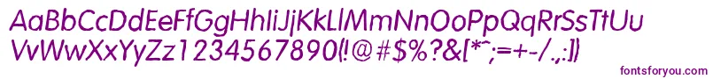Police VolkswagenantiqueItalic – polices violettes