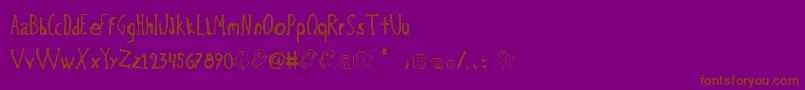 Lisätietoja BichoPlumon-fontista BichoPlumon-fontti – ruskeat fontit violetilla taustalla