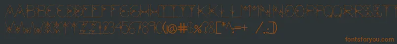 TheValley-fontti – ruskeat fontit mustalla taustalla