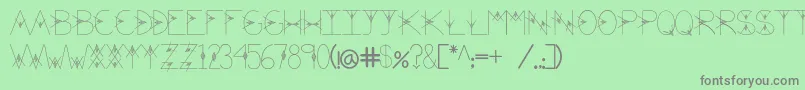 Шрифт TheValley – серые шрифты на зелёном фоне