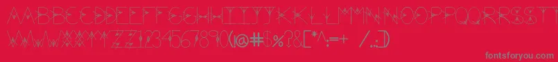 TheValley Font – Gray Fonts on Red Background