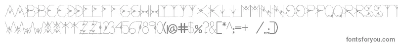Шрифт TheValley – серые шрифты на белом фоне