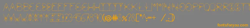 TheValley Font – Orange Fonts on Gray Background