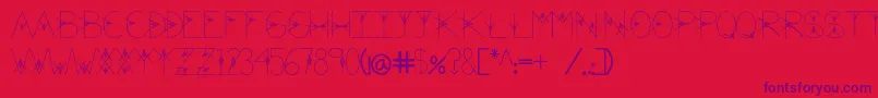 Шрифт TheValley – фиолетовые шрифты на красном фоне