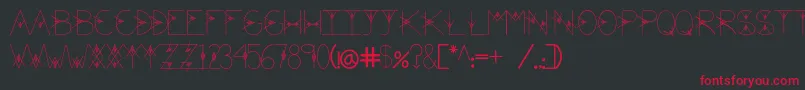 Шрифт TheValley – красные шрифты на чёрном фоне