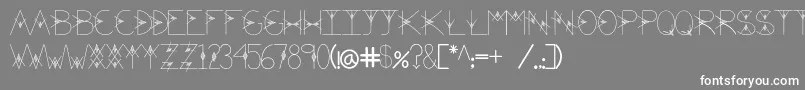 Шрифт TheValley – белые шрифты на сером фоне