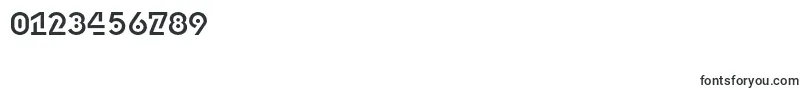 Dublonbrusc-Schriftart – Schriften für Zahlen und Nummern