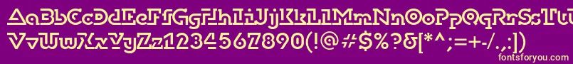 Dublonbrusc Font – Yellow Fonts on Purple Background