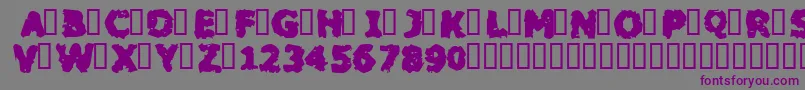 BlackflyMambo Font – Purple Fonts on Gray Background