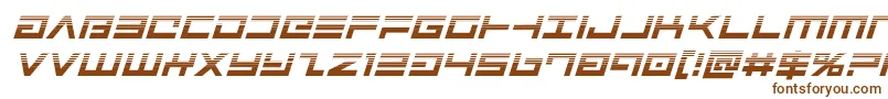 Weitere Informationen zur Avengerhalfital-Schriftart Avengerhalfital-Schriftart – Braune Schriften auf weißem Hintergrund