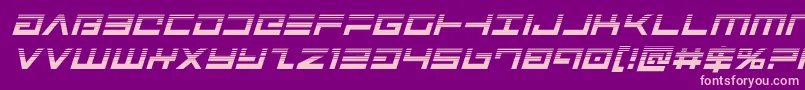 Avengerhalfital Font – Pink Fonts on Purple Background