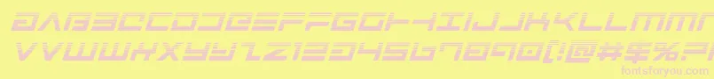 Avengerhalfital Font – Pink Fonts on Yellow Background