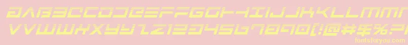 Avengerhalfital Font – Yellow Fonts on Pink Background