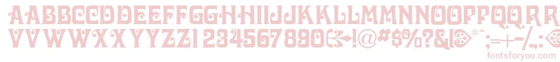 Volutecapsssk Font – Pink Fonts on White Background