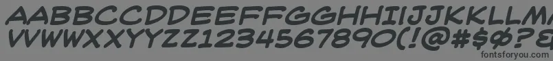 WeblettererBbBold Font – Black Fonts on Gray Background