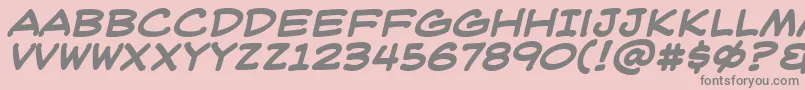 WeblettererBbBold Font – Gray Fonts on Pink Background