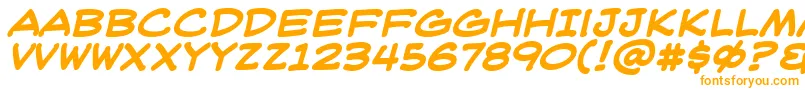 WeblettererBbBold Font – Orange Fonts on White Background