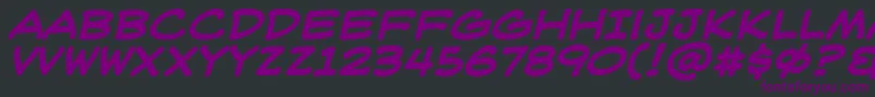 WeblettererBbBold Font – Purple Fonts on Black Background