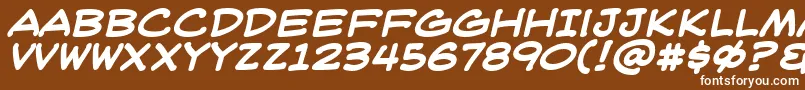 WeblettererBbBold Font – White Fonts on Brown Background