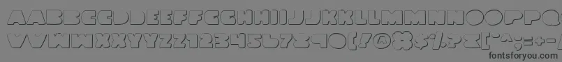 Landwv2o Font – Black Fonts on Gray Background