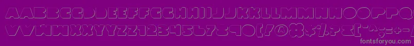 Landwv2o Font – Gray Fonts on Purple Background