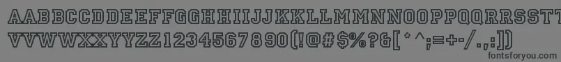 StAllstarRegular Font – Black Fonts on Gray Background