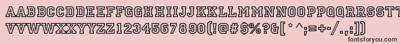 StAllstarRegular Font – Black Fonts on Pink Background