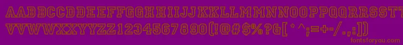 StAllstarRegular Font – Brown Fonts on Purple Background