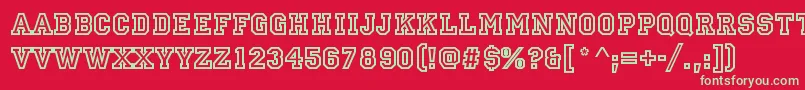 StAllstarRegular Font – Green Fonts on Red Background