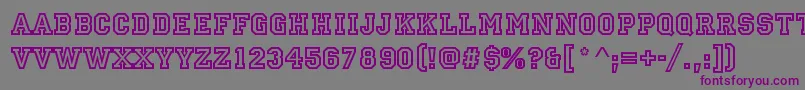 Шрифт StAllstarRegular – фиолетовые шрифты на сером фоне