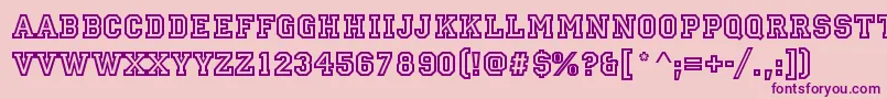 StAllstarRegular Font – Purple Fonts on Pink Background