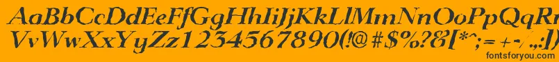 More about LingwoodrandomBolditalic Font LingwoodrandomBolditalic Font – Black Fonts on Orange Background