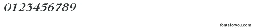 LingwoodrandomBolditalic-Schriftart – Schriften für Zahlen und Nummern